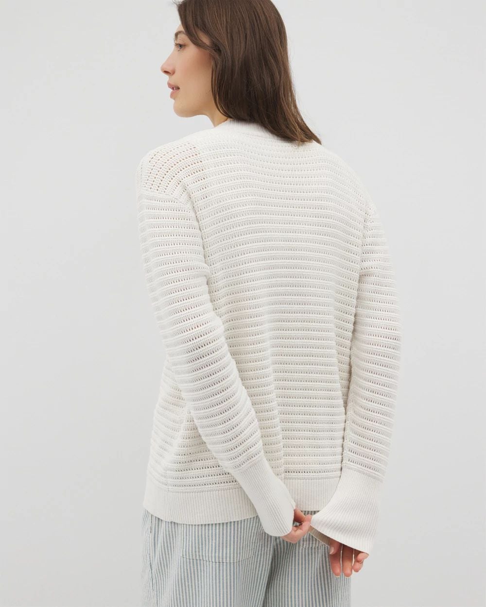 Cotton Open Stitch Cardigan