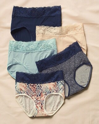 Super Soft Signature Lace Brief 5 Pack