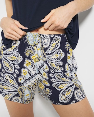 Smocked Waist Pajama Short click to view larger image.