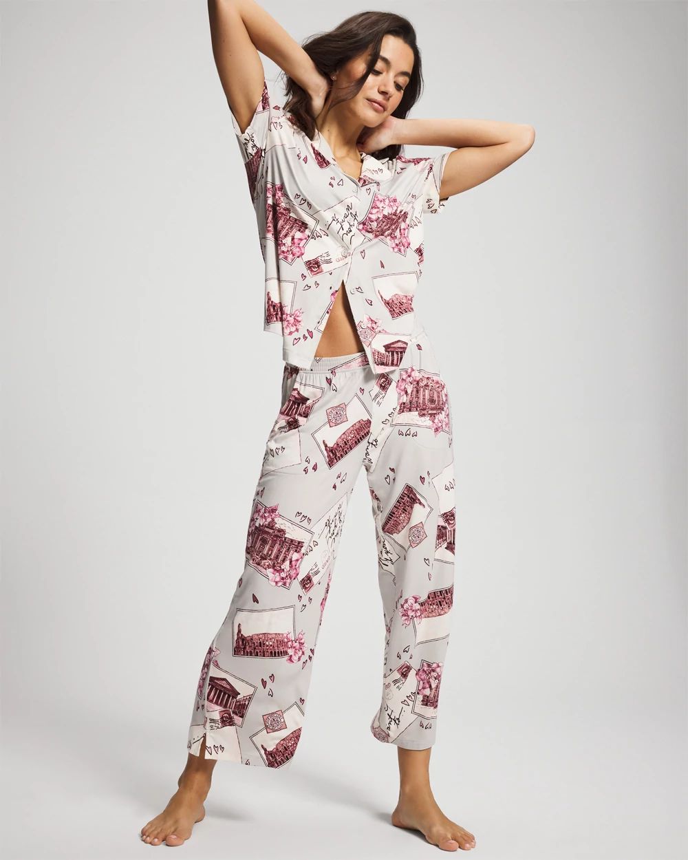 Cool Nights Cropped Pajama Pants