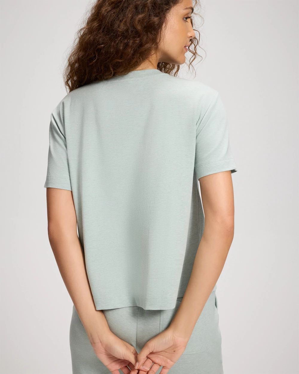 Most Loved Cotton Short-Sleeve Pocket Pajama Tee