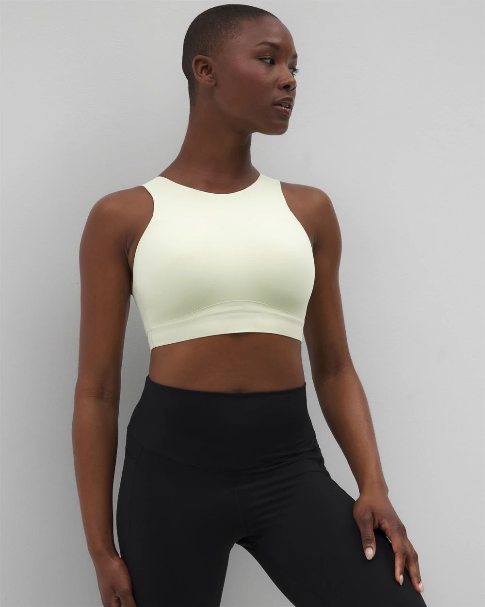 High-Neck Yoga Bra