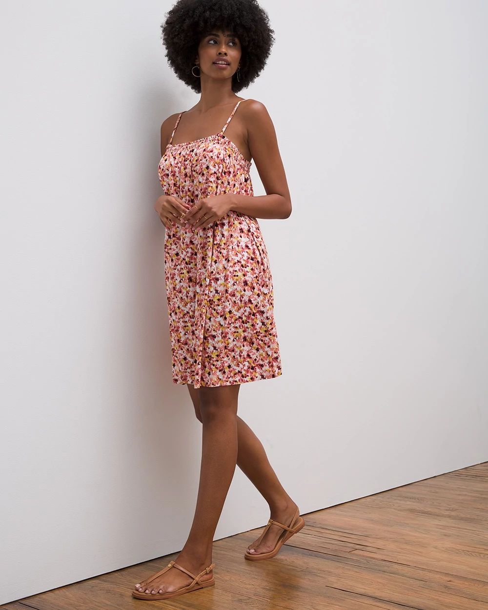 Soft Jersey Flowy Short Dress