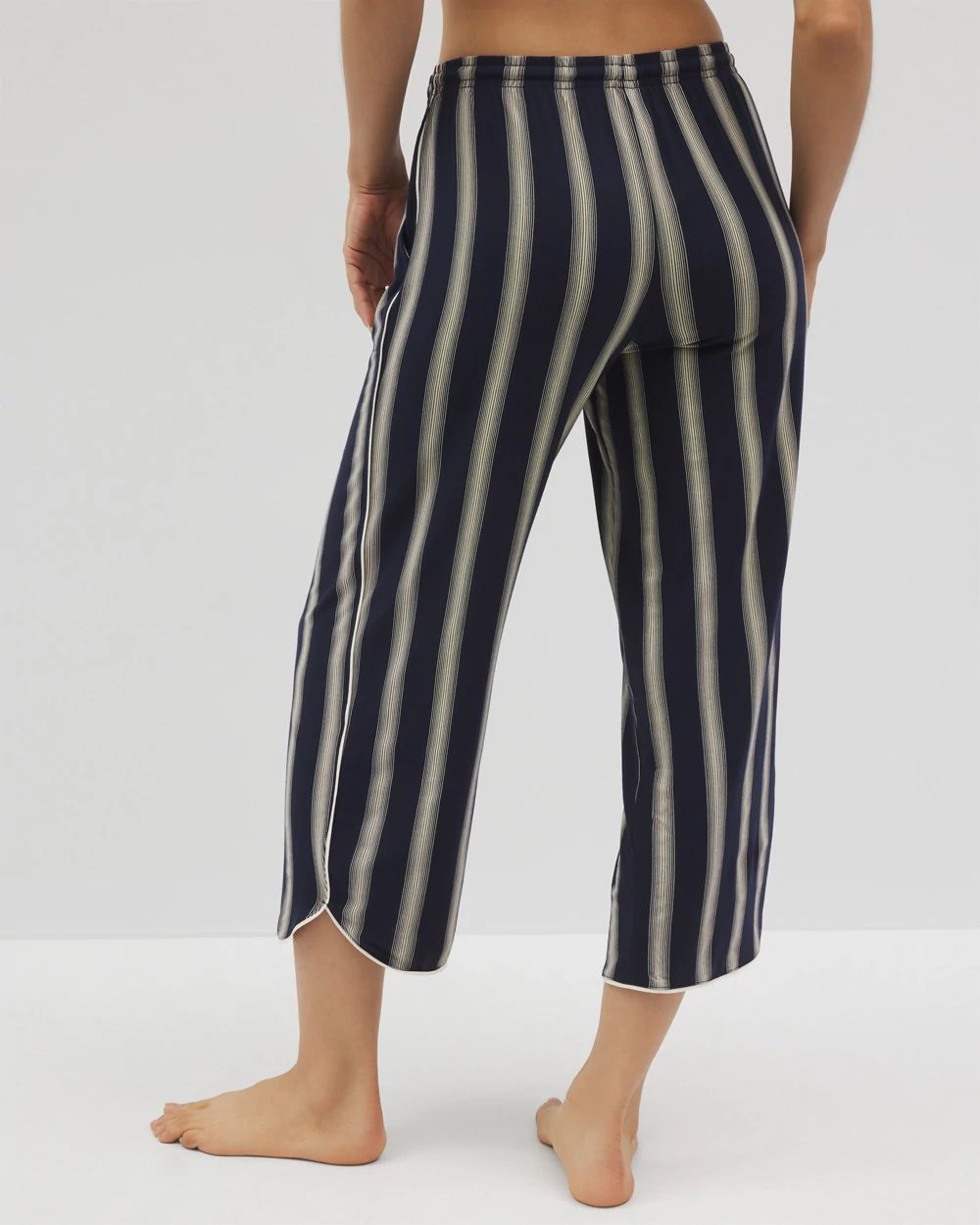 Cool Nights Piped Crop Pajama Pants