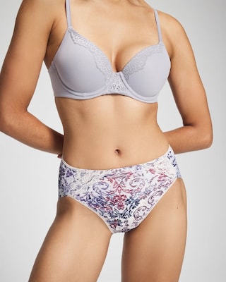 High-Leg Brief Panty with Lace