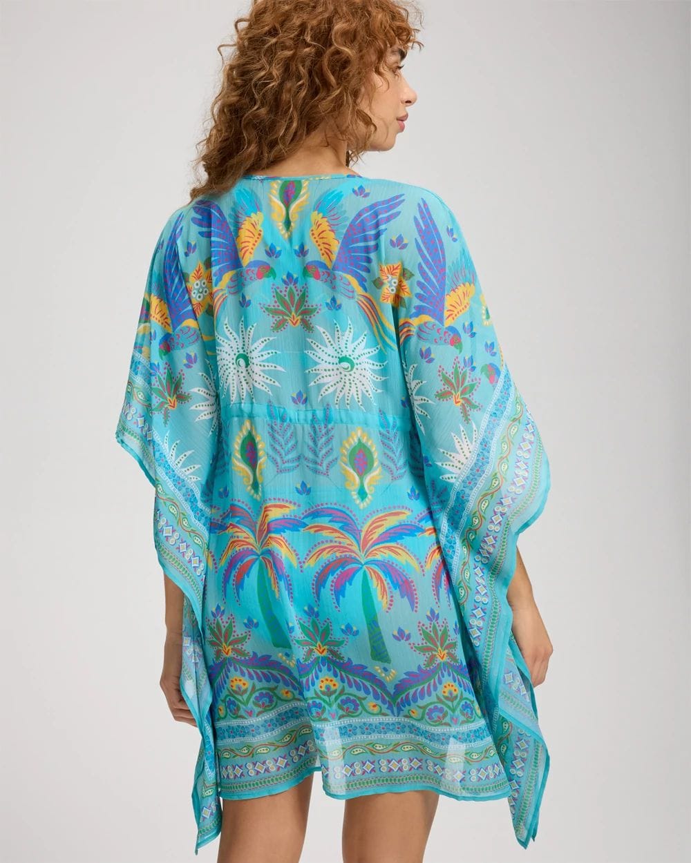 Bleu Rod Beattie Summer Solstice Chiffon Caftan Swim Cover Up