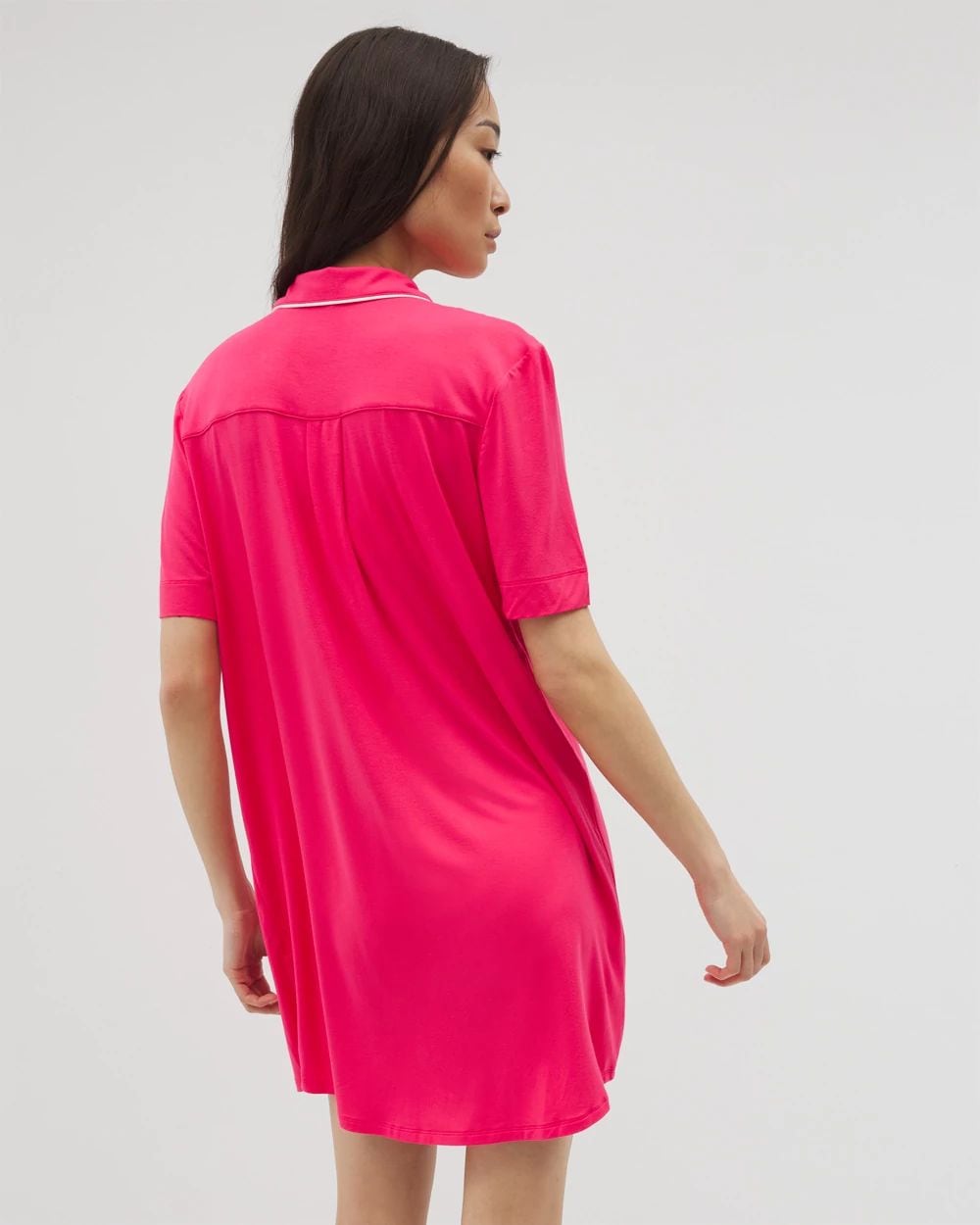 Cool Nights Button-Front Sleepshirt