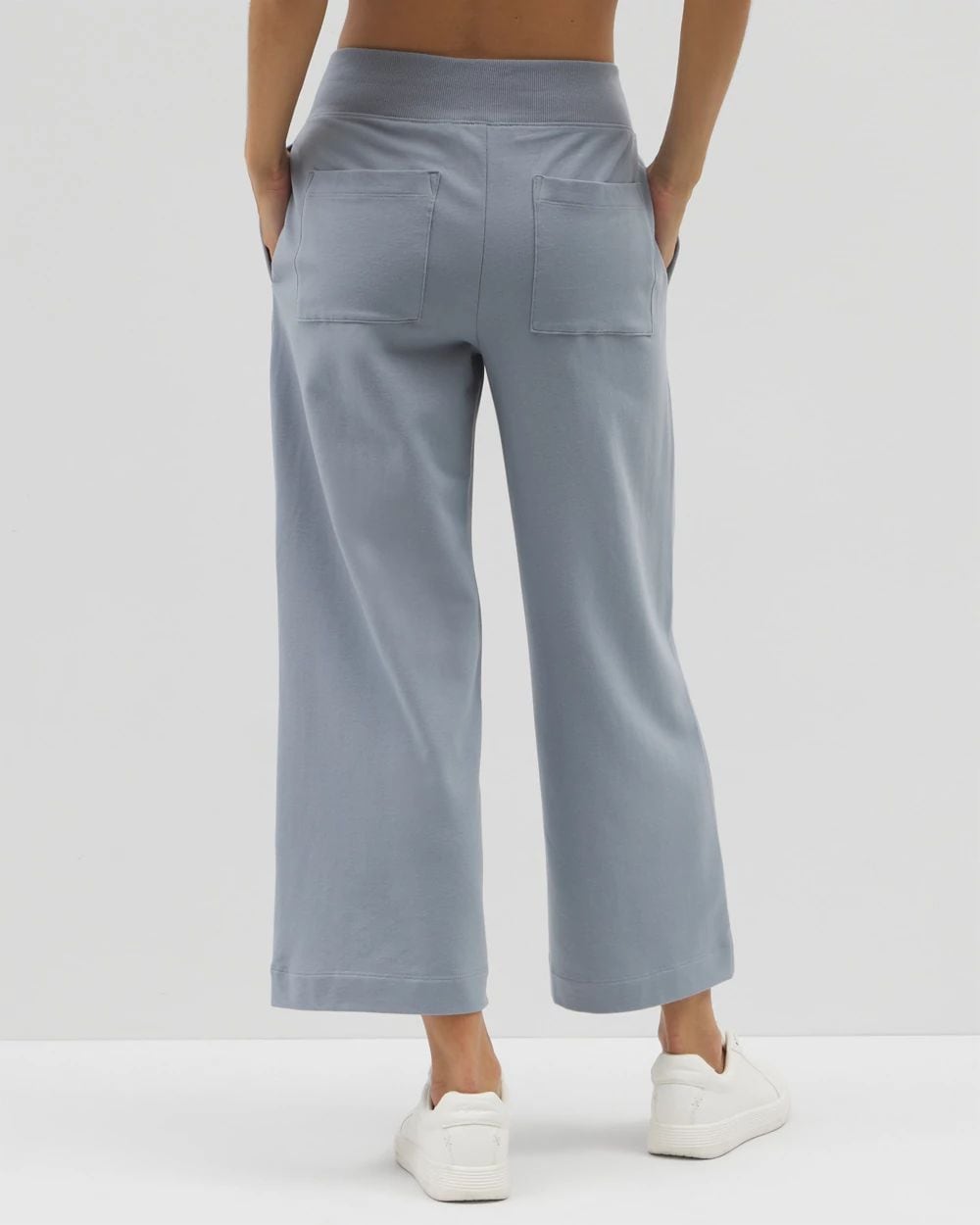 Essential Terry Wide Leg Crop Pant
