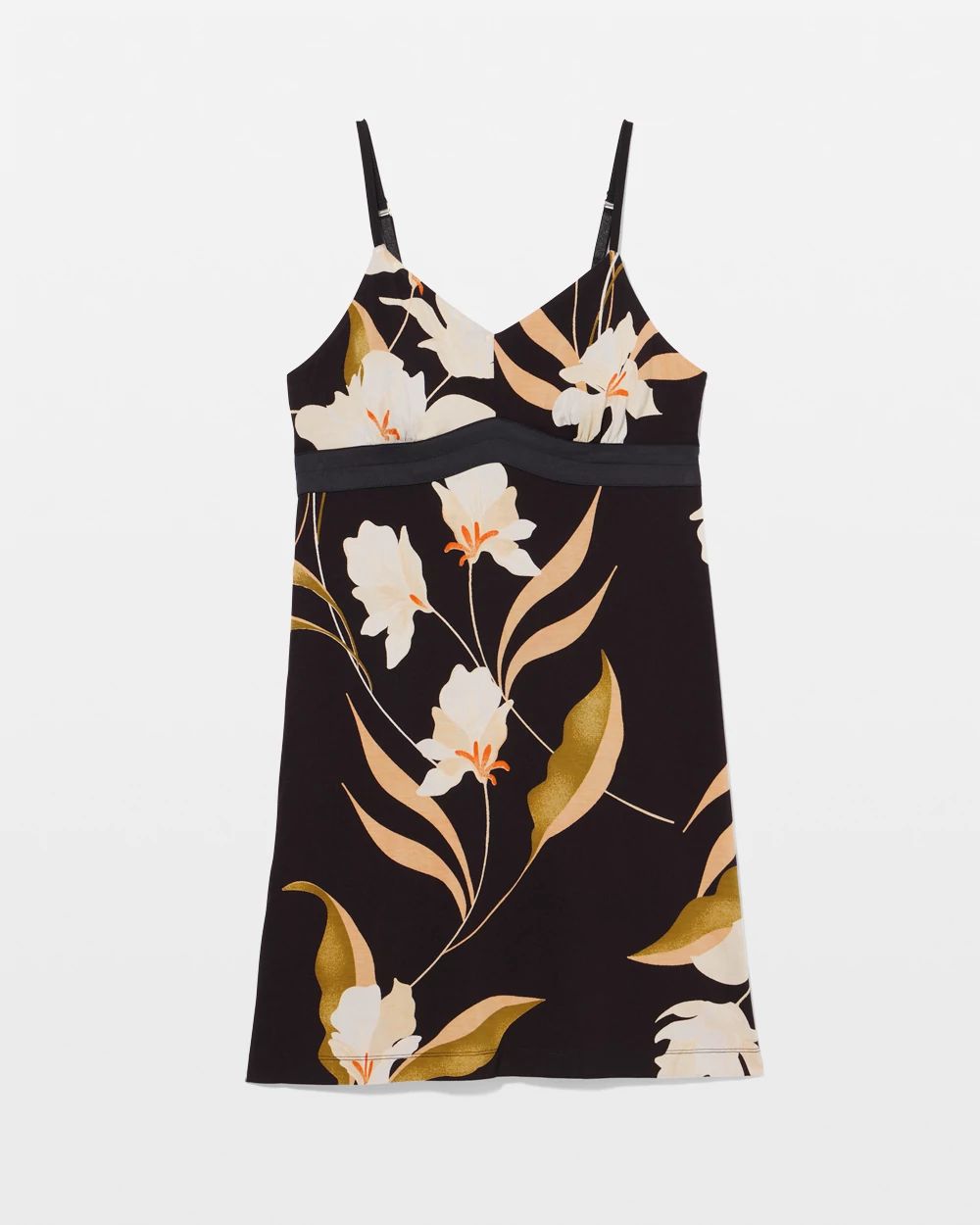 Satin Trim Chemise click to view larger image.