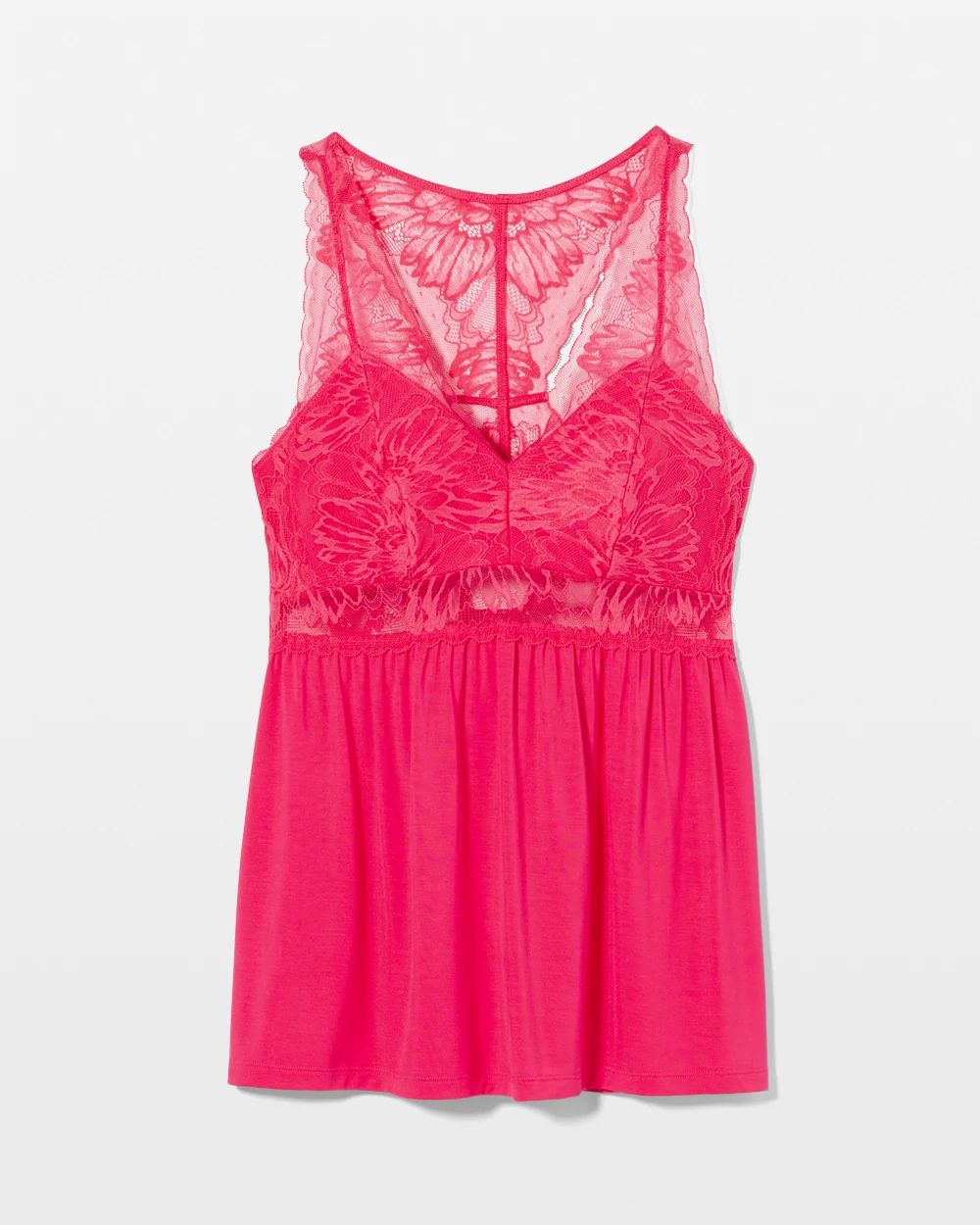 Soft Support Lace Pajama Cami click to view larger image.