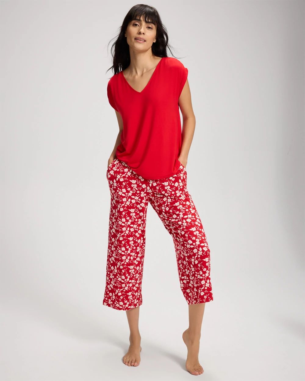 Cool Nights Cropped Pajama Pants
