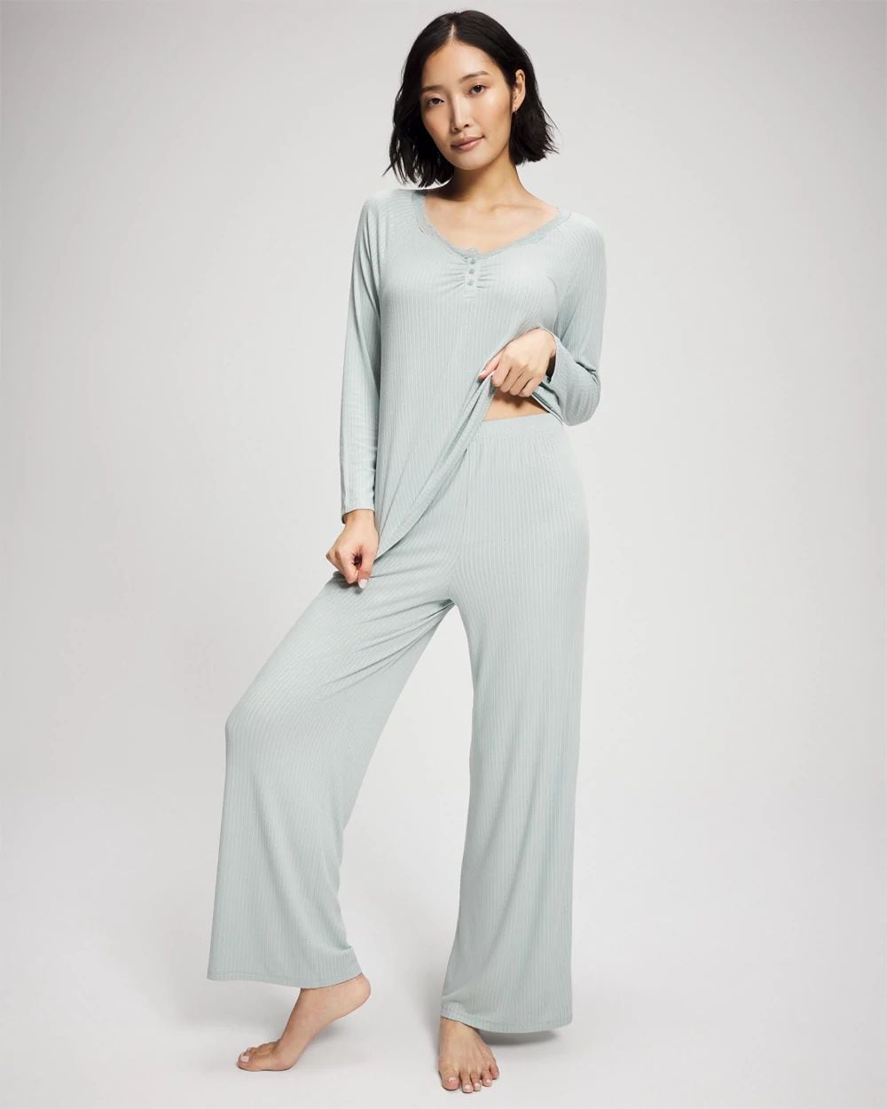 Cool Nights Pointelle Wide Leg Pajama Pant