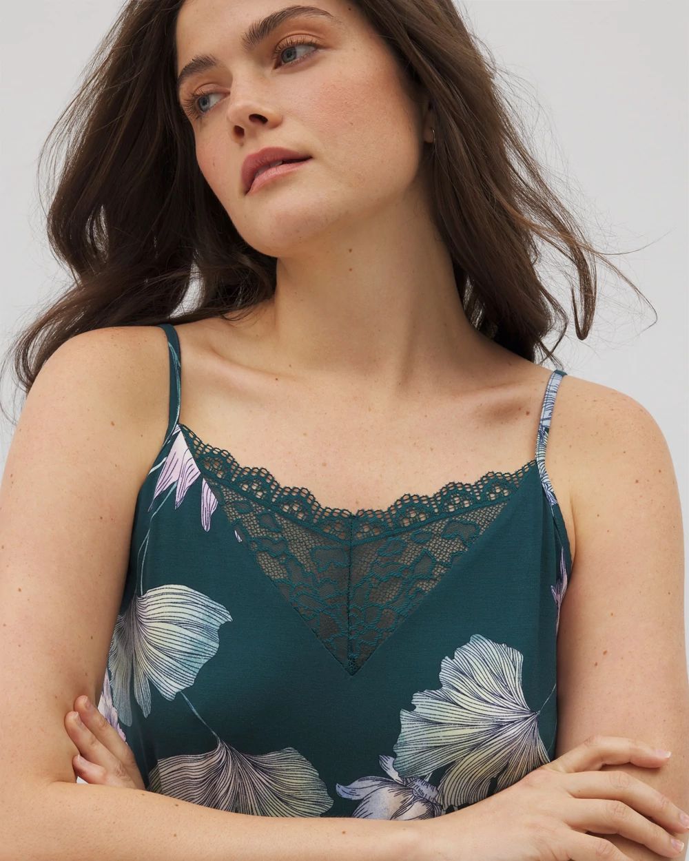 Cool Nights Lace Trim Chemise