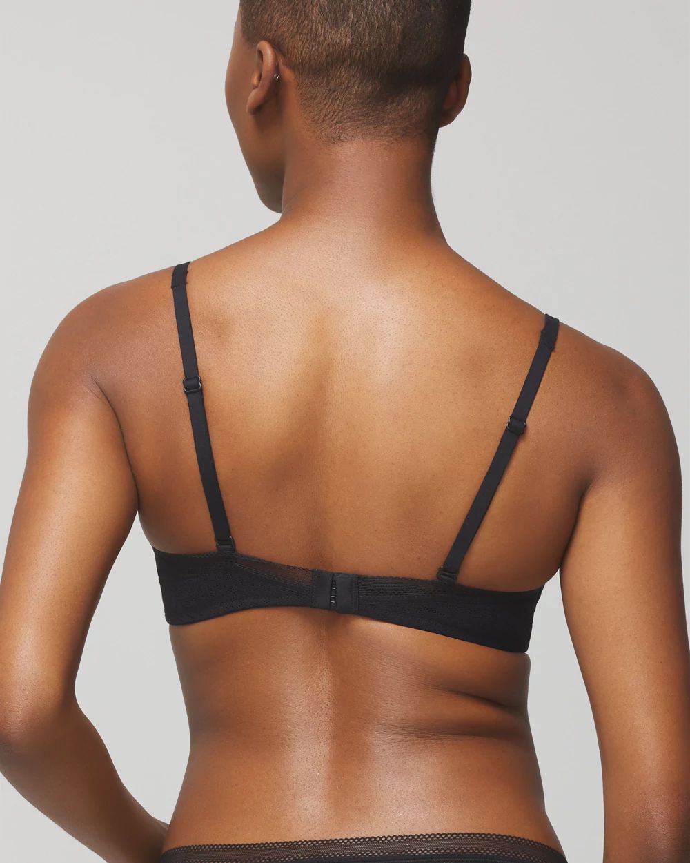 Soma Unlined Balconette Bra with Stretch Lace click to view larger image.