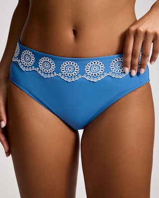 Spanish Islet Foldover Hipster Swim Bottom click to view larger image.