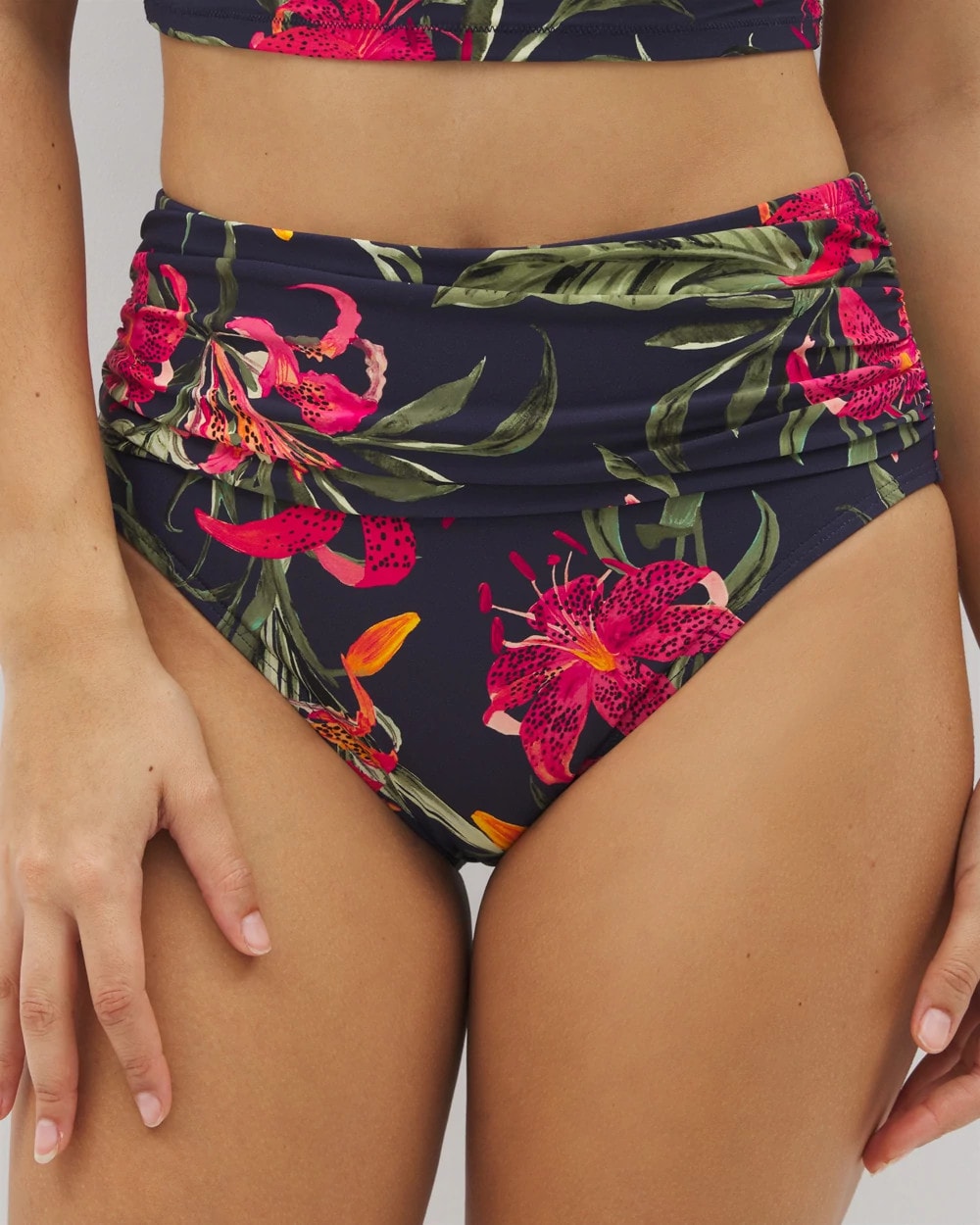 Soma Swim Ruched High-Waist Bikini Bottom