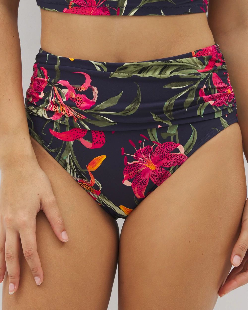 Soma Swim Ruched High-Waist Bikini Bottom