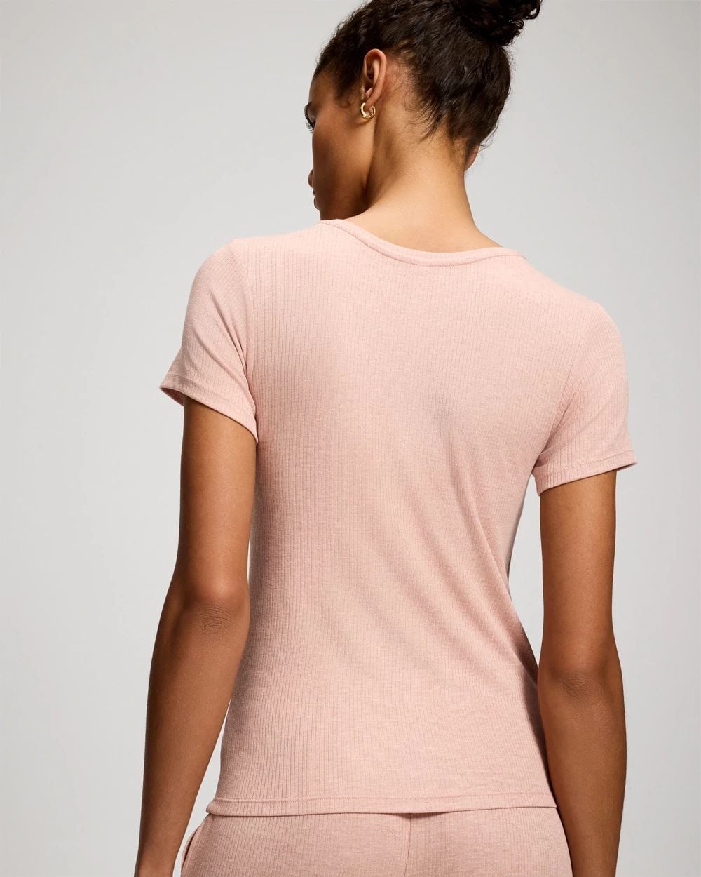 Lightweight Rib Knit Slim Fit Pajama Baby Tee