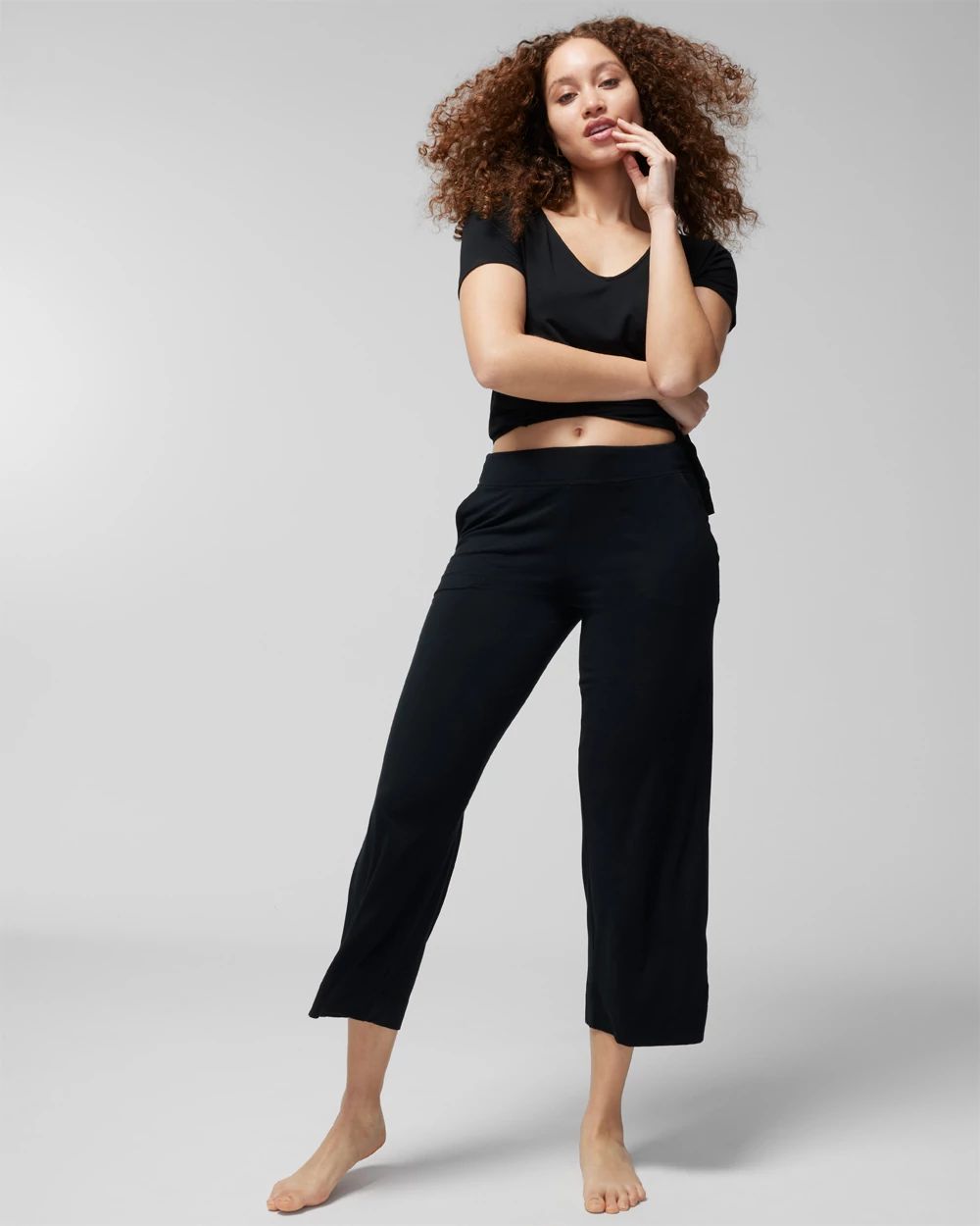 Cropped Pajama Pants