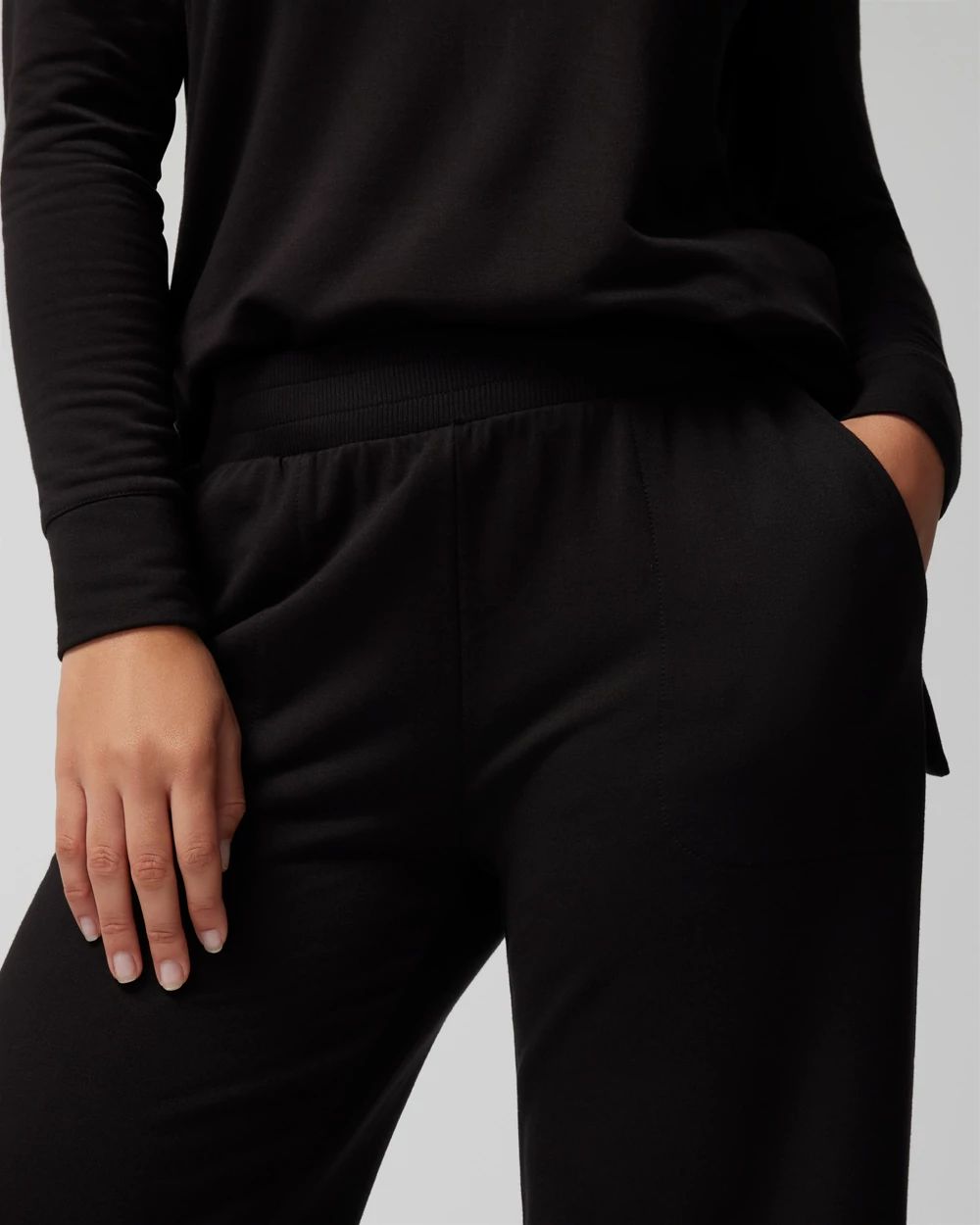 Fleece Straight-Leg Pants