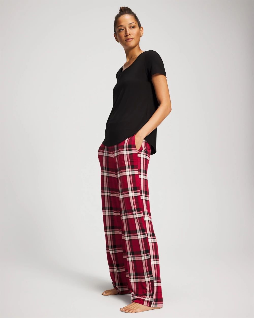 Cool Nights Packaged Short-Sleeve Pant Pajama Set