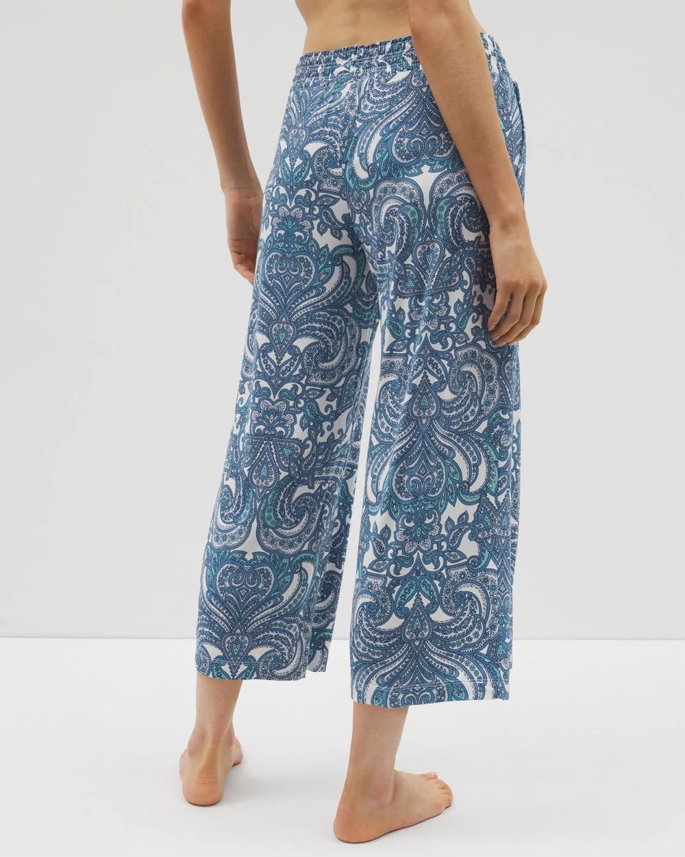 Cropped Pajama Pants click to view larger image.