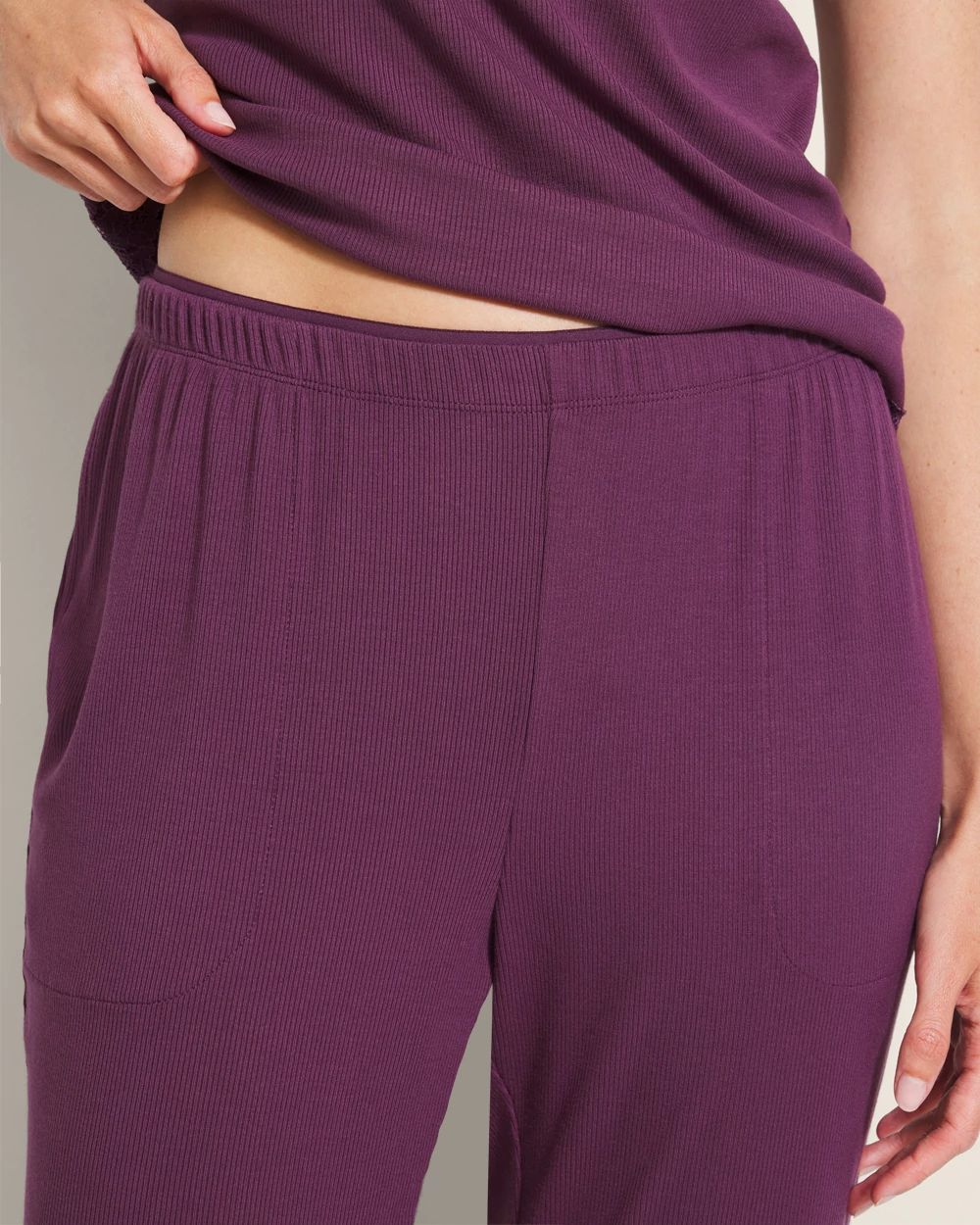 Cool Nights Rib Ankle Pajama Pants