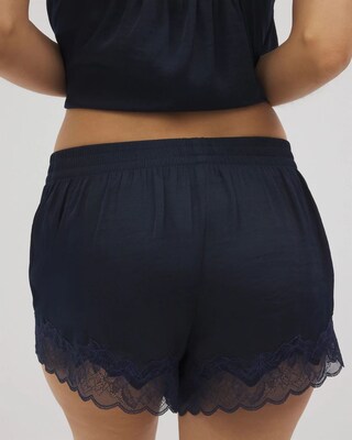 Lace Trim Pajama Shorts click to view larger image.