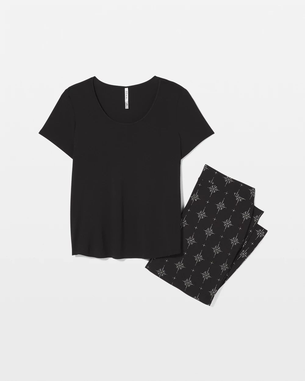 Cool Nights Packaged Short-Sleeve Pant Pajama Set