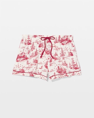 Relaxed Piped Pajama Short click to view larger image.