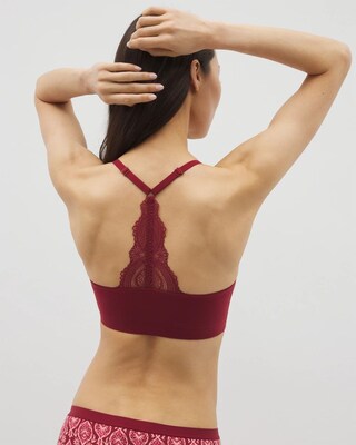 Racerback Bralette with Lace Back click to view larger image.