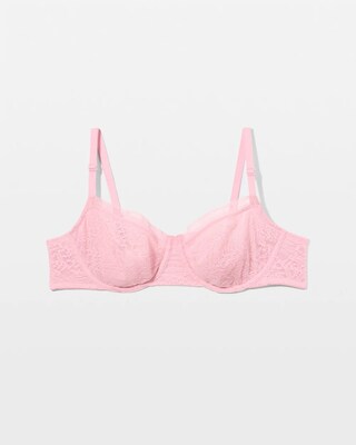 Soma Unlined Balconette Bra with Stretch Lace click to view larger image.