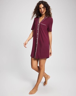 Button-Front Sleepshirt