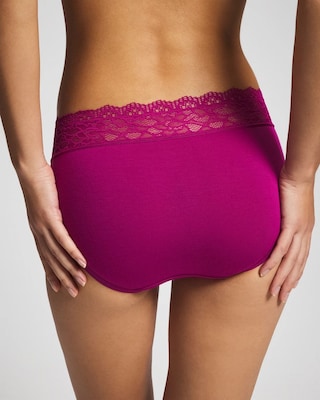 High-Leg Panty with Enchanting Lace click to view larger image.