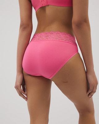High-Leg Panty with Enchanting Lace click to view larger image.