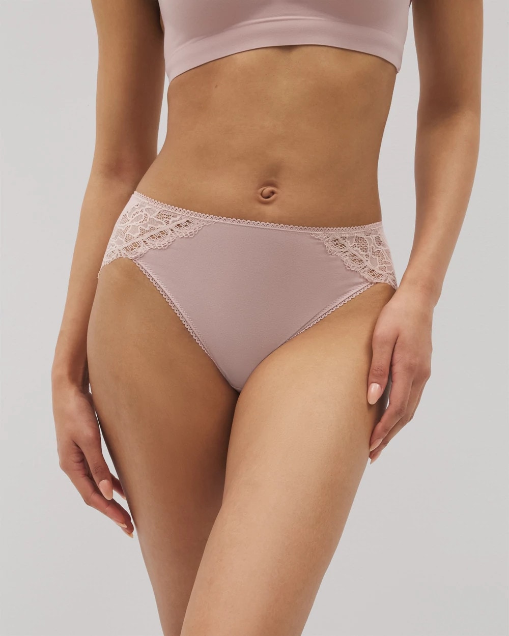 High-Leg Panty with Enchanting Lace