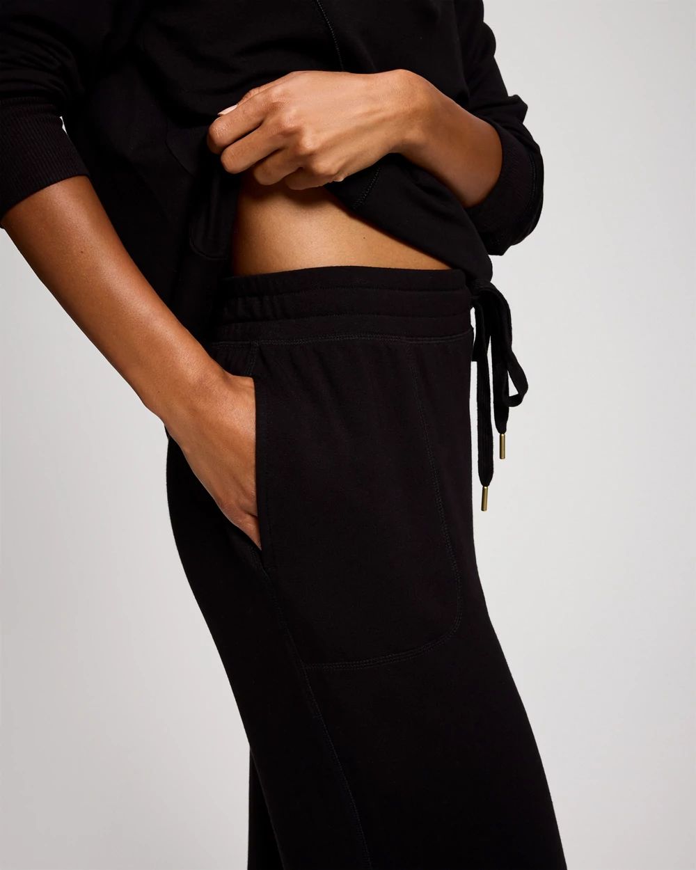 Ultra Soft Fleece Straight Leg Sweatpants click to view larger image.