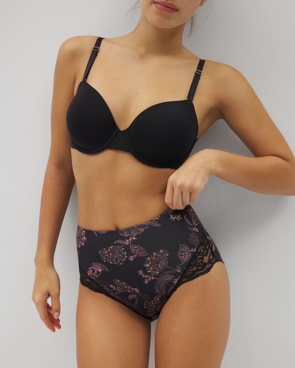 Vanishing Tummy High-Waist Brief Panty with Lace