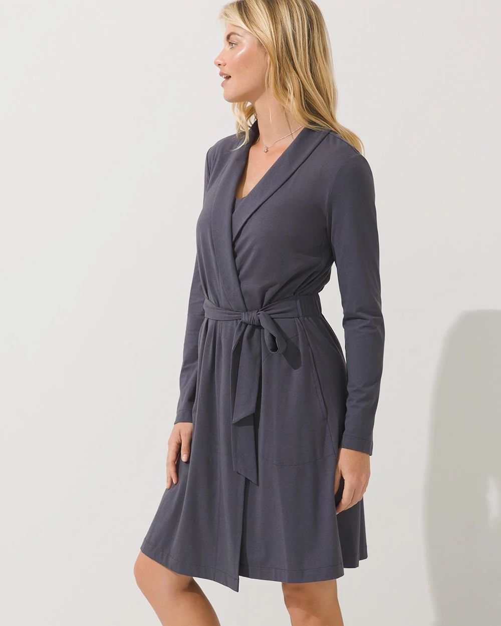 Aloe Knit Short Robe