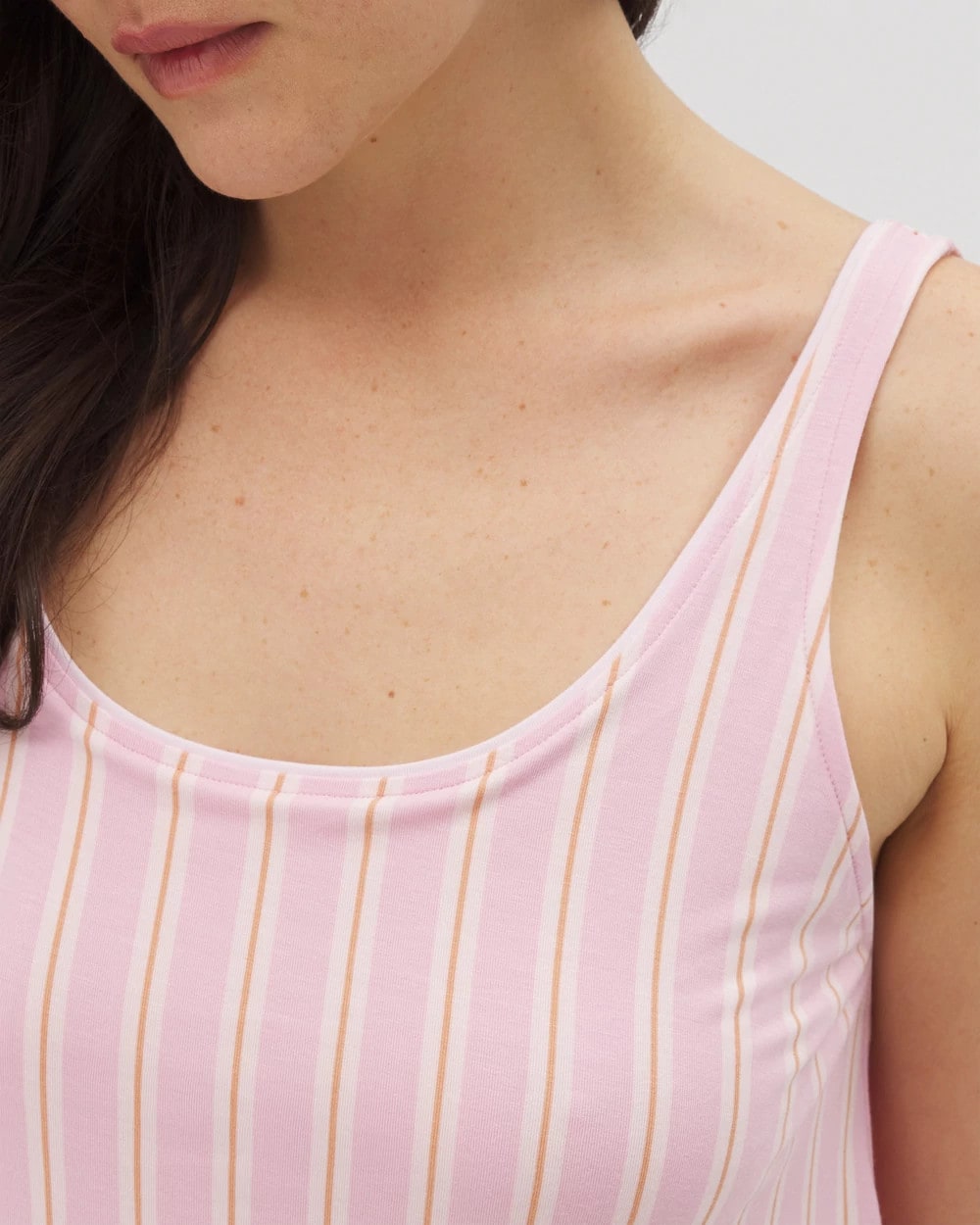 Pajama Tank With Piping