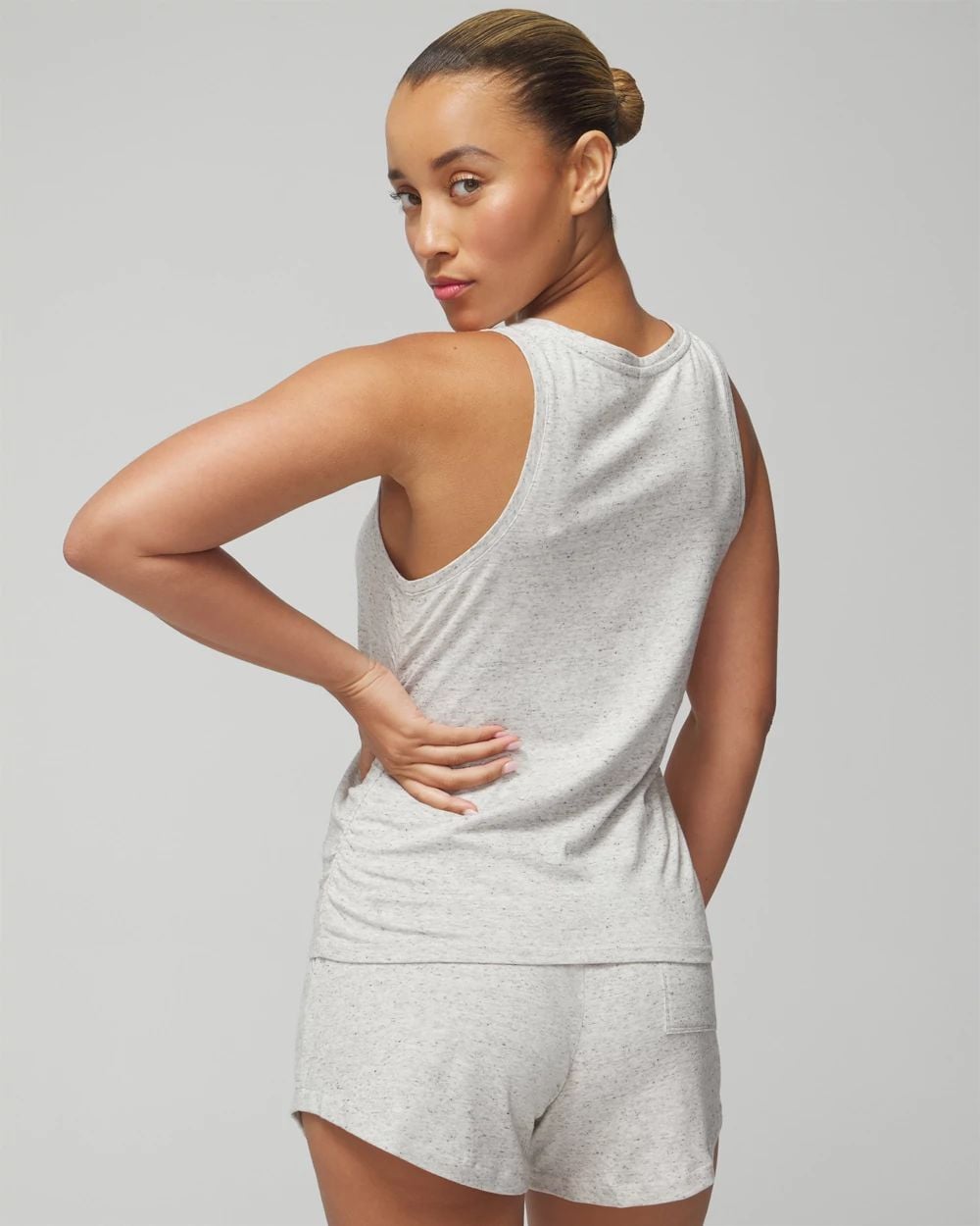 Most Loved Cotton Shirred Side Pajama Tank