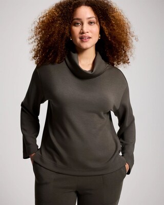Modern Modal Funnel Neck Top