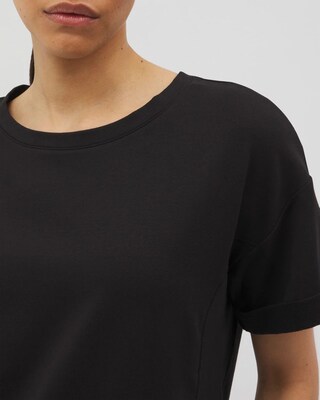 Essential Terry Relaxed Short Sleeve Top click to view larger image.