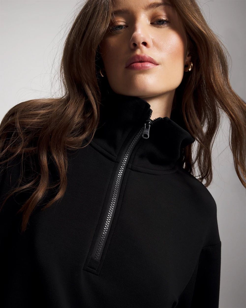 Luxe Modal Quarter Zip Sweatshirt