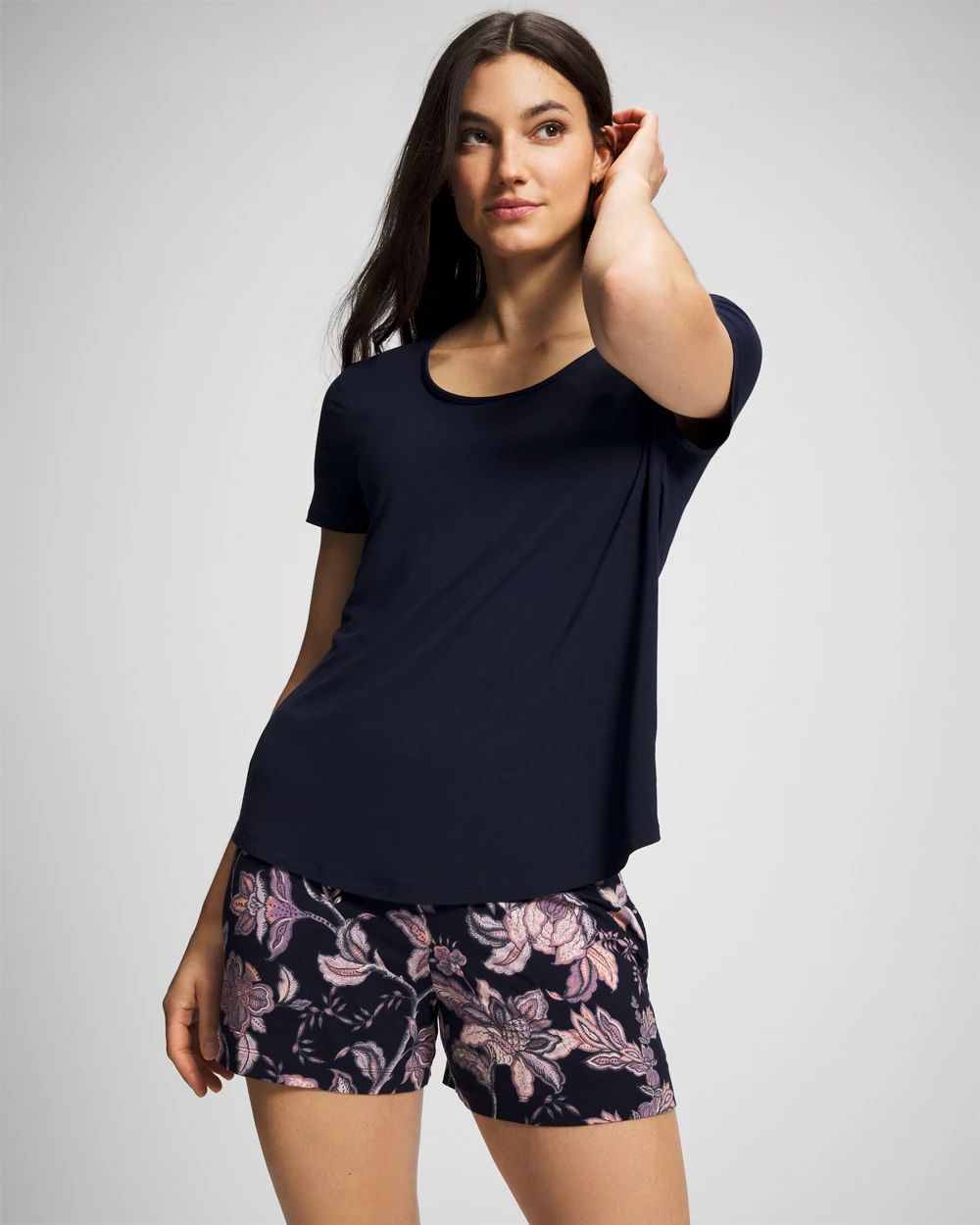 Cool Nights Short Sleeve and Short Pajama Set