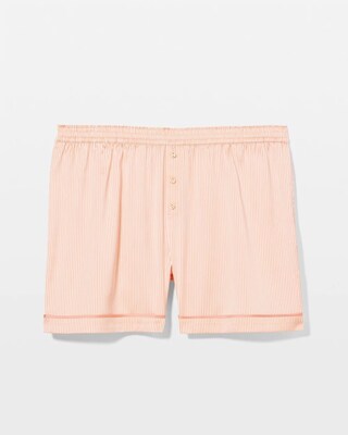 Piped Pajama Shorts