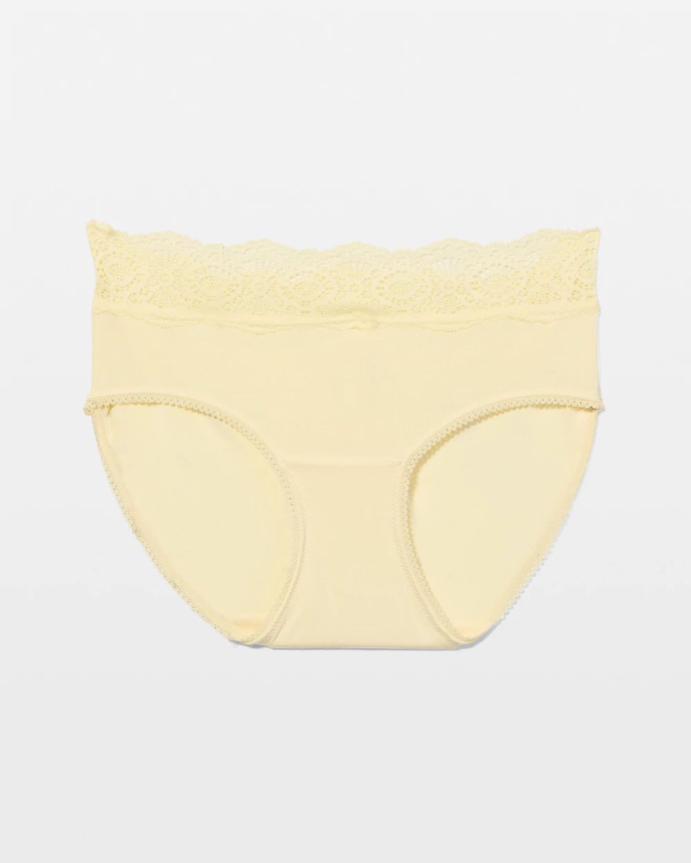 Embraceable Hipster Panty with Crochet Lace Waist click to view larger image.