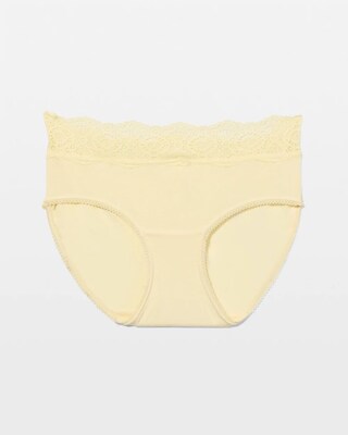 Embraceable Hipster Panty with Crochet Lace Waist click to view larger image.