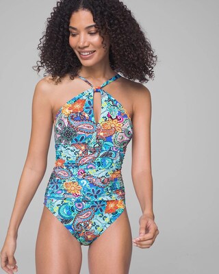 Beattie Let Loose High Neck Mio One Piece Swimsuit