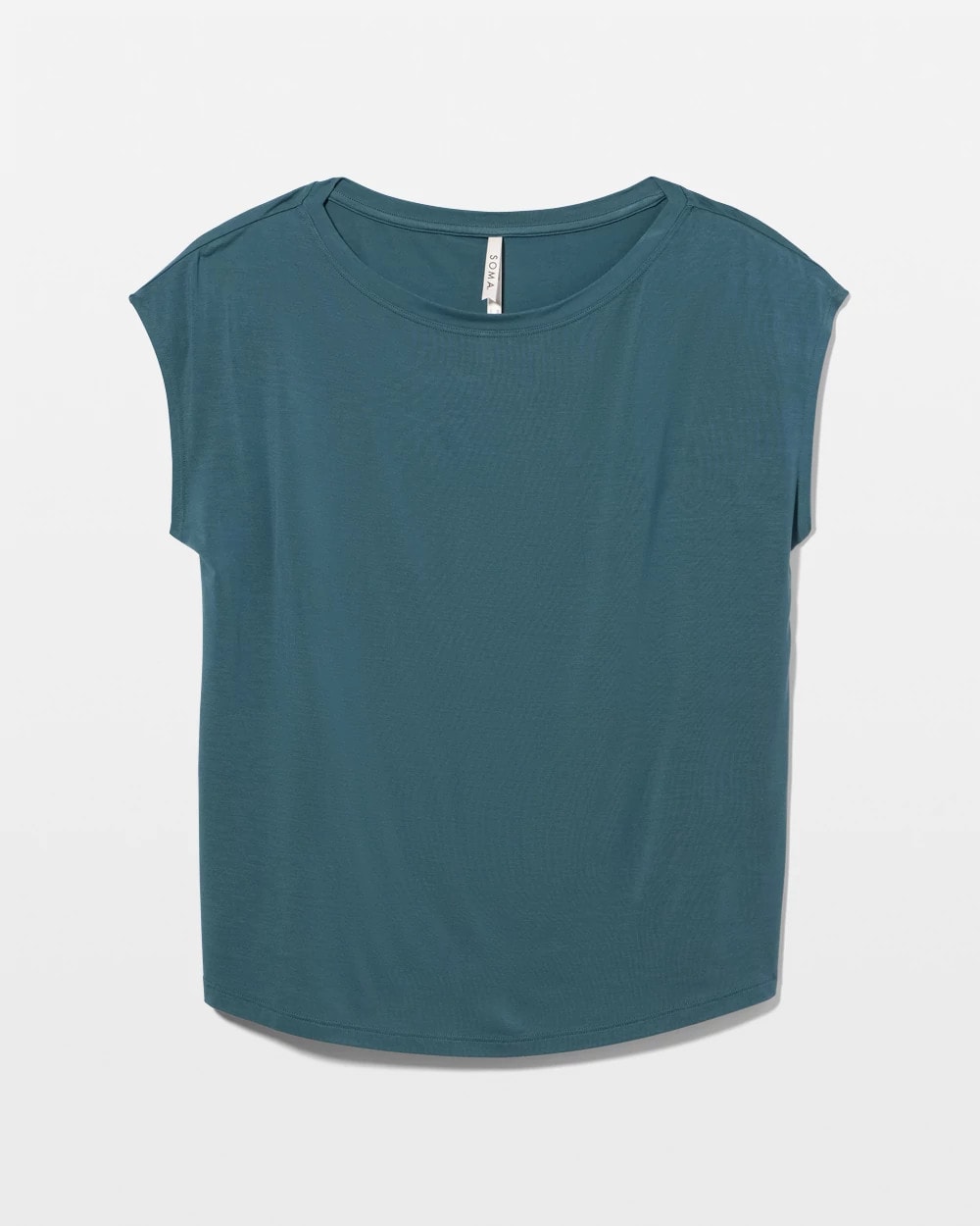 Short Sleeve Boat Neck Top